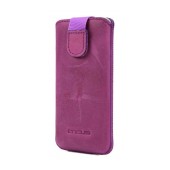 Case Protect Ancus for Apple iPhone SE 5 5S 5C Nokia 105 TA-1174 and Huawei Y360 Leather Purple