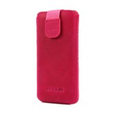 Case Protect Ancus for Apple iPhone SE 5 5S 5C Nokia 105 TA-1174 and Huawei Y360 Leather Fuchsia