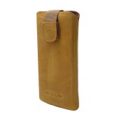 Case Protect Ancus for Apple iPhone SE/5/5S/5C Leather Yellow