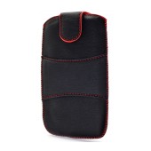 Case Velcro for Vodafone Smart prime 7 Black with Red Sticking