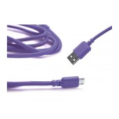Data Cord Cable Ancus USB to Micro USB with Enhanced Plug-inn Purple