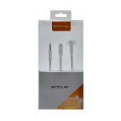 Hands Free Ancus Zeno Mono 3.5mm for Apple-Samsung-HTC-Sony White with Answer Button