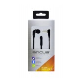 Hands Free Ancus Loop in-Earbud Mono 3.5mm for Apple-Samsung-HTC-Sony Black with Answer Button