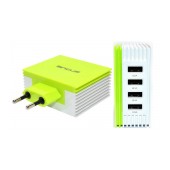 Travel Charger Ancus Multi Charger 4 Usb 4.2A White - Green