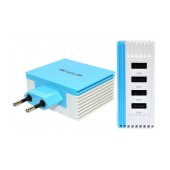 Travel Charger Ancus Multi Charger 4 Usb 4.2A White - Blue