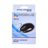 Wired Mouse Mobilis MM-080 with 3 Buttons and 800 DPI Black