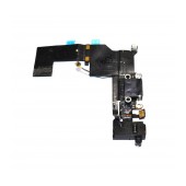 Plugin Connector Apple iPhone 5S with Microphone and Jack Connector Black OEM Type A