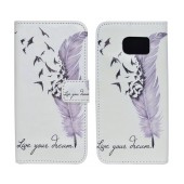 Book Case Ancus Art Collection for Samsung SM-G920 Galaxy S6 Live Your Dream