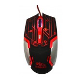 Wired Mouse R-horse RH-1990 Robocop Series with 5 Buttons and 3200 DPI Black - Red