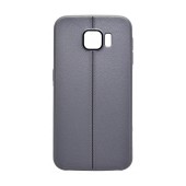 TPU Case Ancus Leather Feel for Samsung SM-G920F Galaxy S6 Grey