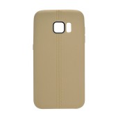 TPU Case Ancus Leather Feel for Samsung SM-G930F Galaxy S7 Gold