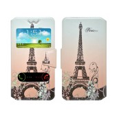Book Case Ancus S-View Elastic Art Collection Universal for Smartphone 5.6