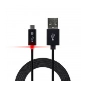 Smart Led Sync & Charge Cable Ancus USB to Micro USB with Enhanced Plug-inn Black 1.2m