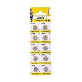 Buttoncell Vinnic L936F AG9 Pcs. 10 with Perferated Packaging
