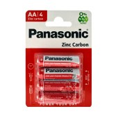 Battery Zinc Carbon Panasonic LR6 size AA 1.5 V Pcs, 4