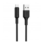 Data Cable Hoco X25 USB to Micro USB Fast Charging 2.0A Black 1m