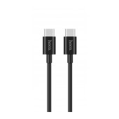 Data Cable Hoco X23 USB-C to USB-C Black 1m Output: 3.0 A