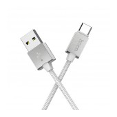 Data Cord Cable Hoco U49 USB to USB-C with Enhanced Plug-inn 1.2m White