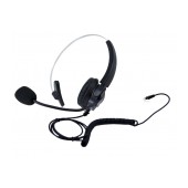 Wired Headset Noozy Black-Silver RJ9 with Microphone for DECT Telephones
