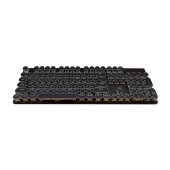 Mechanical Wired Keyboard Keywin Retro with Black Metal External Keys. Black