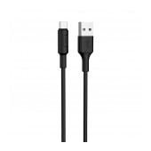 Data Cable Hoco X25 USB to USB-C Fast Charging 2.0A Black 1m