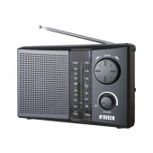 Portable FM Radio N'oveen PR450 1W Black with Mains and Battery Supply