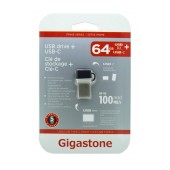 Gigastone Prime Series USB 3.0 Flash Drive and USB-C 64GB OTG for Smartphones & Tablet UC-5400B Refurbished 5 Years Guarantee