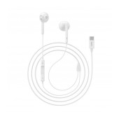 Hands Free Hoco L10 Earphones Stereo USB-C Compatible with All USB-C Devices White 1.2m