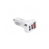 Car Charger Hoco Z3 Dual USB Fast Charging 5V/3.1A and Input 12/24V White