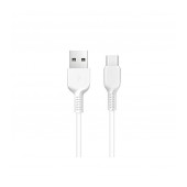 Data Cable Hoco X20 Flash USB to USB-C 2.0A White 3m
