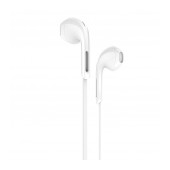 Hands Free Hoco M39 Rhyme Sound Earphones Stereo 3.5mm White with Micrphone and Operation Control Button
