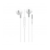 Hands Free Hoco M57 Sky Sound Earphones Stereo 3.5 mm White with Micrphone and Operation Control Button