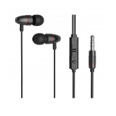 Hands Free Hoco M59 Magnificent Earphones Stereo 3.5mm Black with Micrphone and Operation Control Button