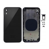 Battery Cover for Apple iPhone XR Black with Camera Lens, SIM Tray and External Keys OEM Type A