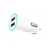 Car Charger Hoco UC204 Dual USB 2.4A Fast Charging White