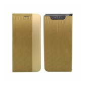 Book Case Ancus Magnetic Canvas for Samsung SM-A805F Galaxy A80 TPU Gold