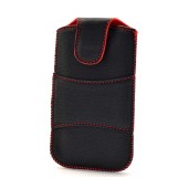Case Velcro for FlameFox Care1/ Maxcom MM715BB Black with Red Sticking
