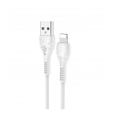 Data Cable Hoco X37 Cool Power USB to Lightning Fast Charging 2.4A White 1m