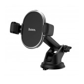 Car Mount Hoco S12 Rick with Wireless Charger 10W Black - Silver