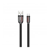Data Cord Cable Hoco U74 Grand USB to Micro USB Fast Charging 2.4A 1.2m Black