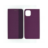 Book Case Ancus Magnetic Canvas for Apple iPhone 11 Pro Max TPU Purple