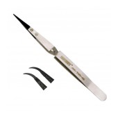 Tweezer T10 Jakemy JM-107-12 with extra double Curved Tips