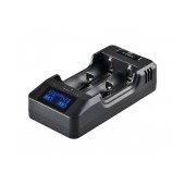 Industrial Type Battery Charger with Powerbank Fuction Xtar VP2 USB, 2 Position with LCD Power Display for 18650/17670/17500