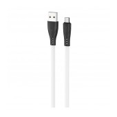 Data Cable Hoco X42 USB 2.4A Fast Charging to Micro-USB with Liquid Silicone White 1m