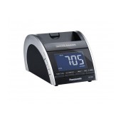 Radio - Clock Panasonic RC-DC1EG-K and Mount Function for iPod/ iPhone with LCD Screen, FM, Dual Alarm, 2.6W Black