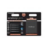 Rechargeable Battery Panasonic eneloop pro BK-4HCDEC4BE 930 mAh size AAA Ni-MH 1.2V Τεμ. 4 with storage case