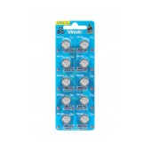 Buttoncell Vinnic LR1154F AG13 LR44 Pcs. 10 with Perferated Packaging