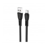 Data Cable Hoco X40 Noah USB to Micro-USB Fast Charging 2.4A Black 1m