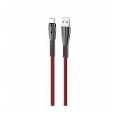Data Cable Hoco U70 Splendor USB to USB-C Fast Charging 3.0A Red 1,2m with Light Indicator