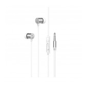 Hands Free Hoco M63 Ancient Sound Earphones Stereo 3.5 mm Silver with Micrphone and Operation Control Button